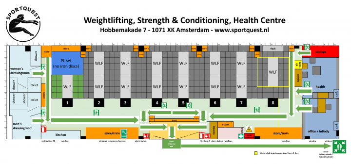Plattegrond Gym Sportquest